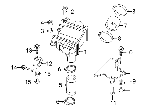 2021 Infiniti Q50 Intercooler Diagram 1