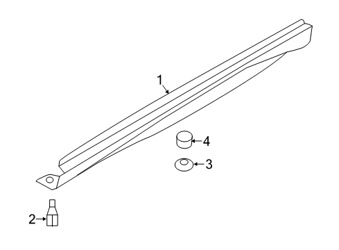 2019 Infiniti QX30 Cover Assy-Sill,LH Diagram for 76851-5DA4B