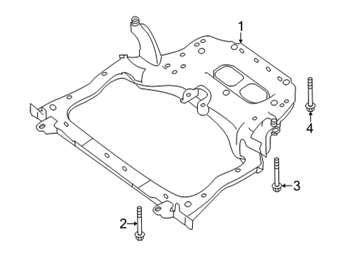 2024 Infiniti QX55 Suspension Mounting - Front Diagram