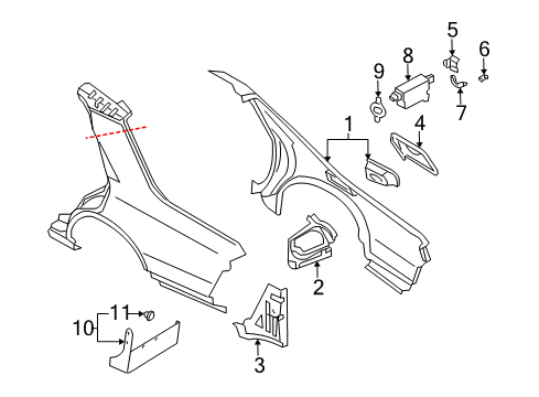 Spring-Fuel Filler Diagram for 78836-AG00A
