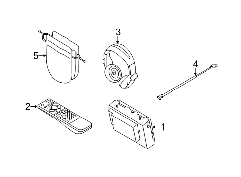 2020 Infiniti QX80 Entertainment System Components Diagram