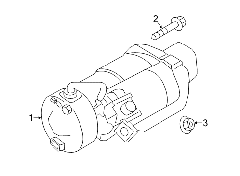 2023 Infiniti Q50 Starter Diagram 1
