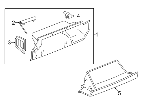 DAMPER ASSY-GLOVE BOX Diagram for 68513-4CL0A