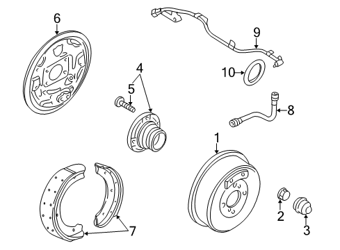 Hub Assy-Rear Diagram for 43200-50Y02