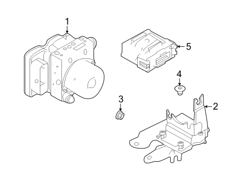 2023 Infiniti QX60 ABS Components Diagram