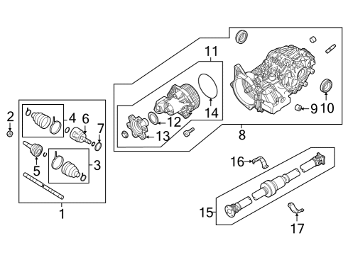2022 Infiniti QX60 Axle & Differential - Rear Diagram