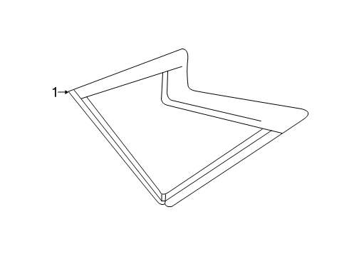 2023 Infiniti QX50 Glass & Hardware - Quarter Panel Diagram