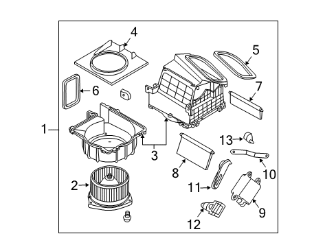 Blower Assy-Front Diagram for 27200-CD00A