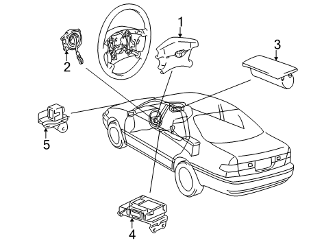 1997 Infiniti QX4 Headlining Assy Diagram for 73910-0W011