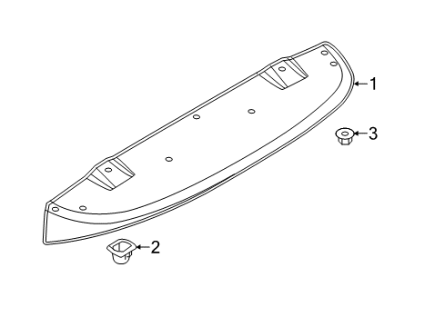 2022 Infiniti QX80 AIR SPOILER ASSY-REAR Diagram for 96030-6JF0A