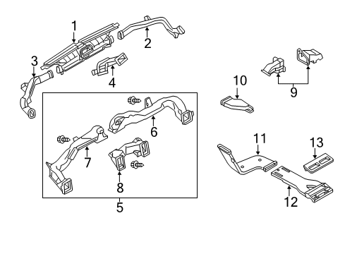 2020 Infiniti QX80 Ducts Diagram 1