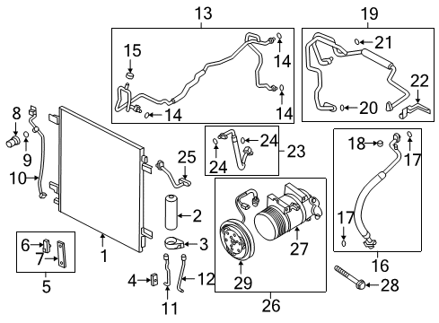 2015 Infiniti QX80 O-Ring Diagram for 92470-HC050