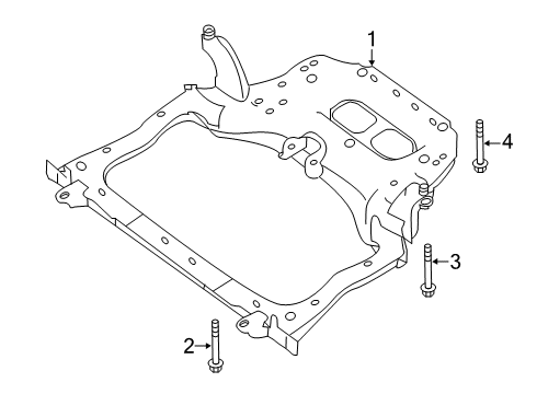 2023 Infiniti QX50 Suspension Mounting - Front Diagram
