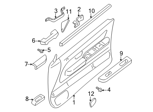 FINISHER Assembly-Front Door Diagram for 80901-9Z411