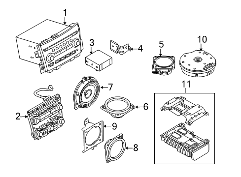 Speaker Unit Diagram for 28156-JM00A