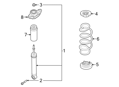 2023 Infiniti QX60 Shocks & Components - Rear Diagram 2