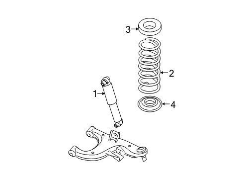 ABSORBER Assembly - Shock, Rear Diagram for 56200-ZV62A