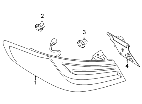 2024 Infiniti QX55 Tail Lamps Diagram