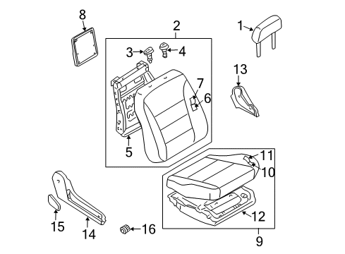 Trim Assembly - Front Seat Cushion Diagram for 87370-ZG400