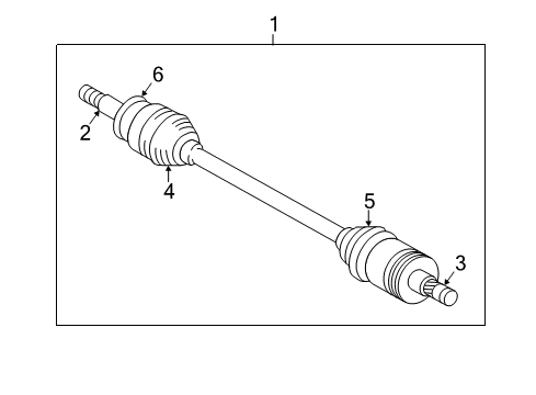 2023 Infiniti Q50 Drive Axles - Rear Diagram