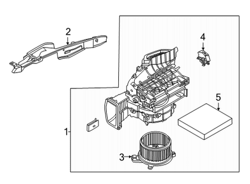 Air Filter Kit-Air Conditioner Diagram for 27277-5NA0A
