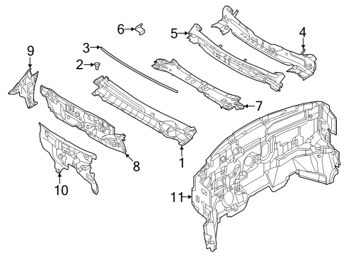 2023 Infiniti QX60 Cowl Diagram