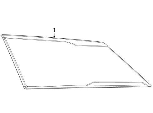 2022 Infiniti QX60 Glass & Hardware - Quarter Panel Diagram