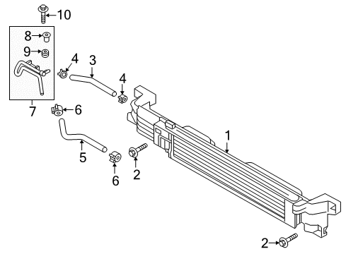 2023 Infiniti Q50 Engine Oil Cooler Diagram