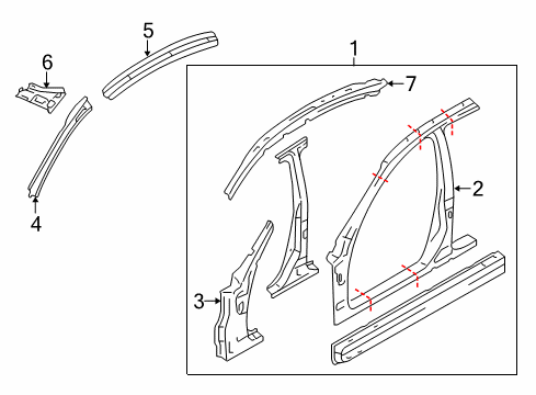 2023 Infiniti Q50 Aperture Panel Diagram