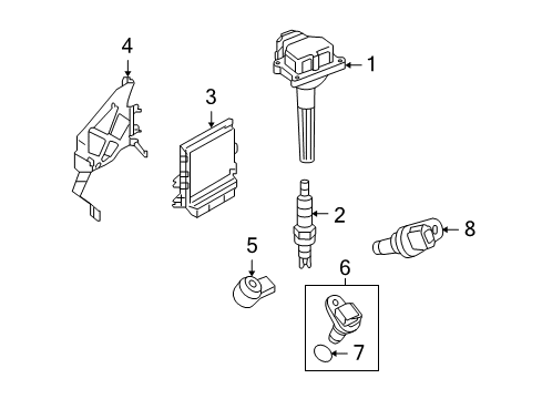 Engine Control Module Diagram for 23710-3ES2A