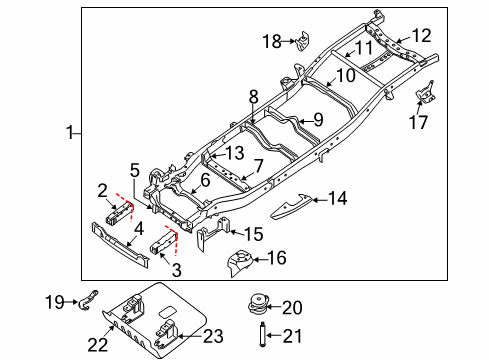 Member Assembly-Cross,9TH Diagram for 51090-7S000