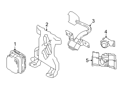 2018 Infiniti QX30 Camera Assy-Front View Diagram for 284F1-5DA2A