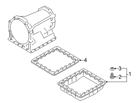 2023 Infiniti Q50 Transmission Components Diagram