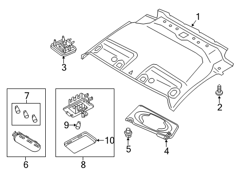 Lamp Assembly Map Diagram for 26430-BC00B