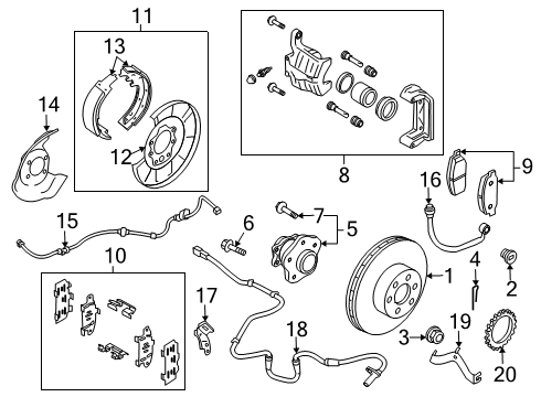Bolt Diagram for 40056-JG22A