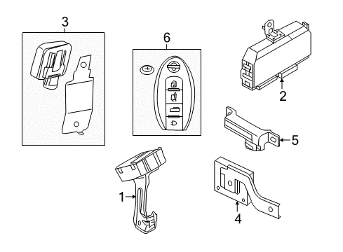Buzzer Assy Diagram for 25640-1AA2B