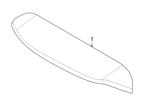 2023 Infiniti QX50 Rear Spoiler Diagram