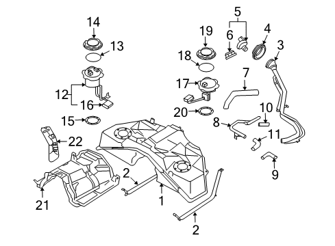 Cap Assembly - Filler Diagram for 17251-JJ60B