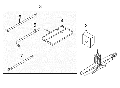 2024 Infiniti QX80 Jack & Components Diagram