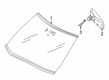 Diagram for 2023 Infiniti QX50 Windshield - 72700-5NS4B