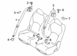 Diagram for Infiniti Seat Belt - 88884-5NA8A