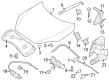 Diagram for Infiniti Hood Hinge - 65400-5NN0B