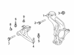 Diagram for Infiniti QX50 Control Arm Bolt - 54368-5VS0A