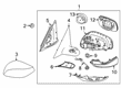 Diagram for Infiniti Car Mirror - 96301-4HB0B