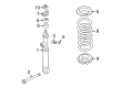 Diagram for 2022 Infiniti QX80 Shock Absorber - E6210-6JS7A