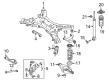 Diagram for Infiniti QX60 Axle Beam Mount - 55152-6SA0A