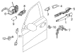 Diagram for Infiniti Door Lock Actuator - 80501-3JL0C