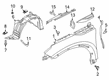 Diagram for Infiniti Fender - F3101-5NAMA
