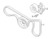 Diagram for Infiniti QX60 Timing Belt Tensioner - 11955-9DJ0A