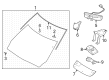 Diagram for Infiniti QX60 Wiper Blade - 28890-6SA0A